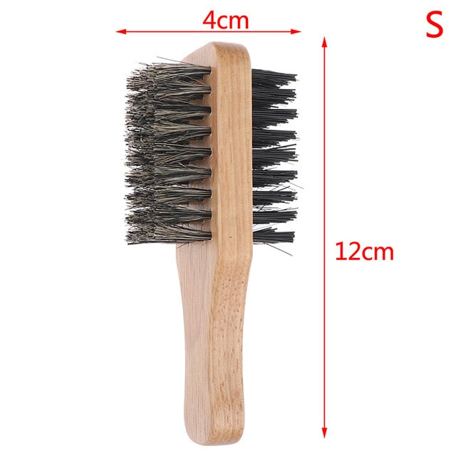 Men Hairbrush - Natural Wood Styling Brush for Male