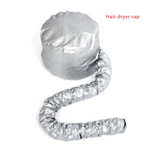 Load image into Gallery viewer, Silver/Pink Portable Soft Hair Drying Cap Bonnet Hood Hat Blow Dryer
